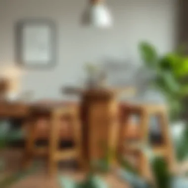 Versatile two-seat bar table set made of reclaimed wood showcasing durability and charm