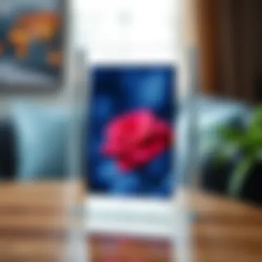 Vibrant Photograph in Acrylic Frame Close-up of a 4 x 6 acrylic frame showcasing a vibrant photograph