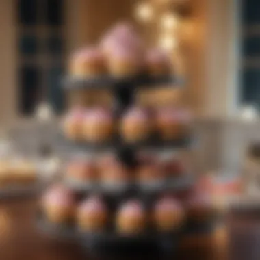 Enhancing Event Decor with Mini Cupcake Towers Mini cupcake tower enhancing event decor with thematic elements