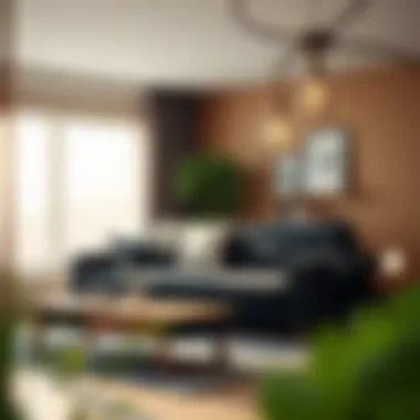 Space-Saving Black Sofa Bed in Action Compact black sofa bed maximizing small space