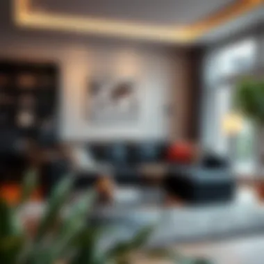 Functional Black Sofa Bed for Studio Living Versatile black sofa bed in a cozy studio apartment