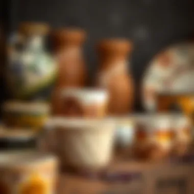 Artisan ceramic cups representing cultural craftsmanship