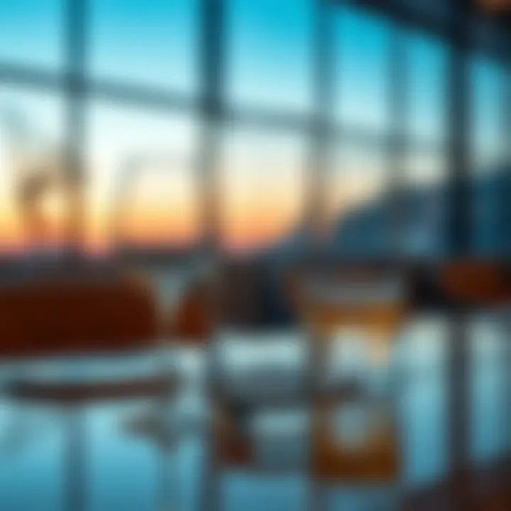 Elegant glassware showcasing modern design