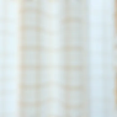 Intricate Fabric Texture of Voile Close-up of the fabric texture of a voile shower curtain