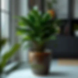 Elegant indoor plant in an 8-inch pot