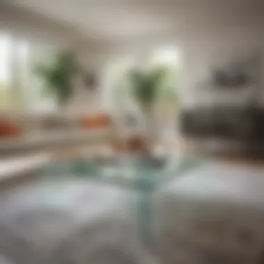 Aesthetic Appeal of Glass in Modern Interiors Stylish living room featuring a 36-inch glass table top