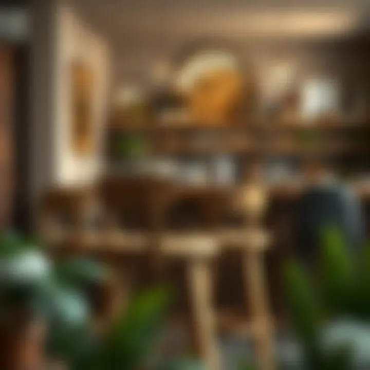 Rustic Pine Bar Stool in Cozy Home Bar Rustic pine bar stool with back in a cozy home bar