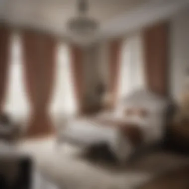 Stylishly Decorated Bedroom with 96-Inch Curtains Stylishly decorated bedroom with 96-inch curtains