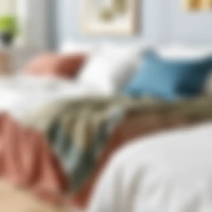 Stylish Waterproof Bed Cover Options Different styles of waterproof sheets arranged aesthetically.