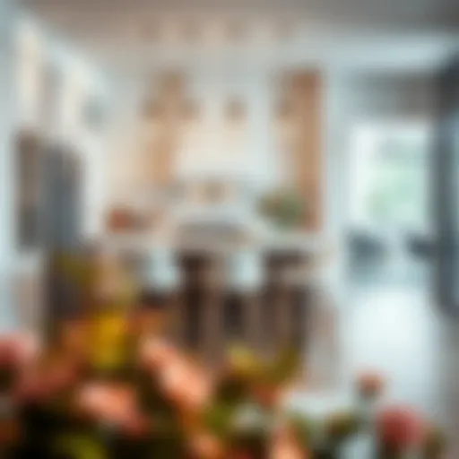 Sophisticated White Counter Height Chair in a Contemporary Kitchen Elegant white counter height chair in a modern kitchen setting