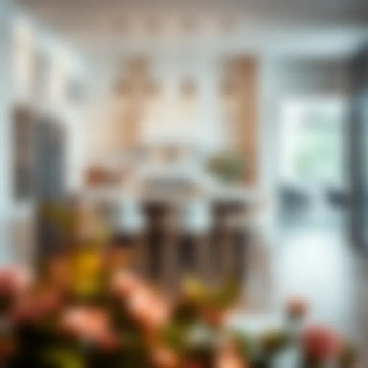 Sophisticated White Counter Height Chair in a Contemporary Kitchen Elegant white counter height chair in a modern kitchen setting