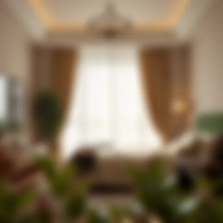 Elegant Sheer Drapes in Cozy Bedroom Elegant sheer drapes allowing natural light in a cozy bedroom