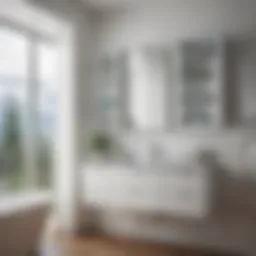 Elegant design of the Glacier Bay medicine cabinet showcasing modern aesthetics.