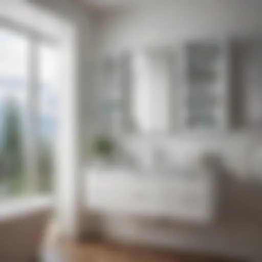 Elegant Design of Glacier Bay Medicine Cabinet Elegant design of the Glacier Bay medicine cabinet showcasing modern aesthetics.