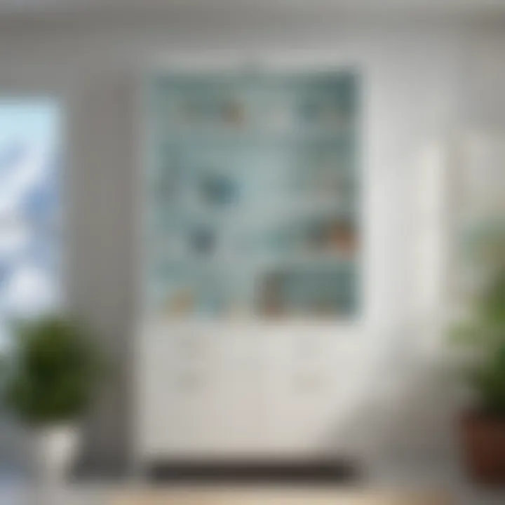 Installation process of the Glacier Bay medicine cabinet highlighting ease of setup.