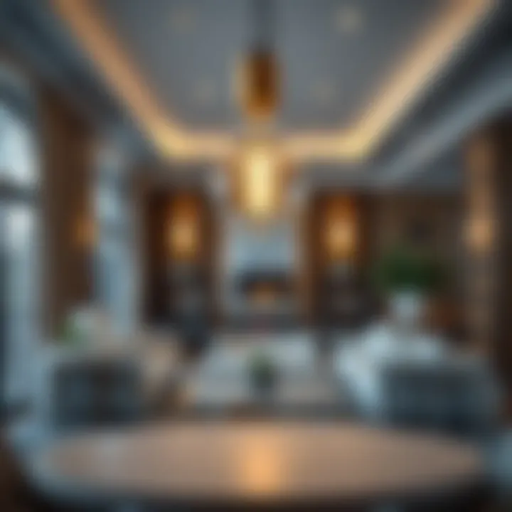 Elegant interior design featuring 125v 60w bulbs as focal points