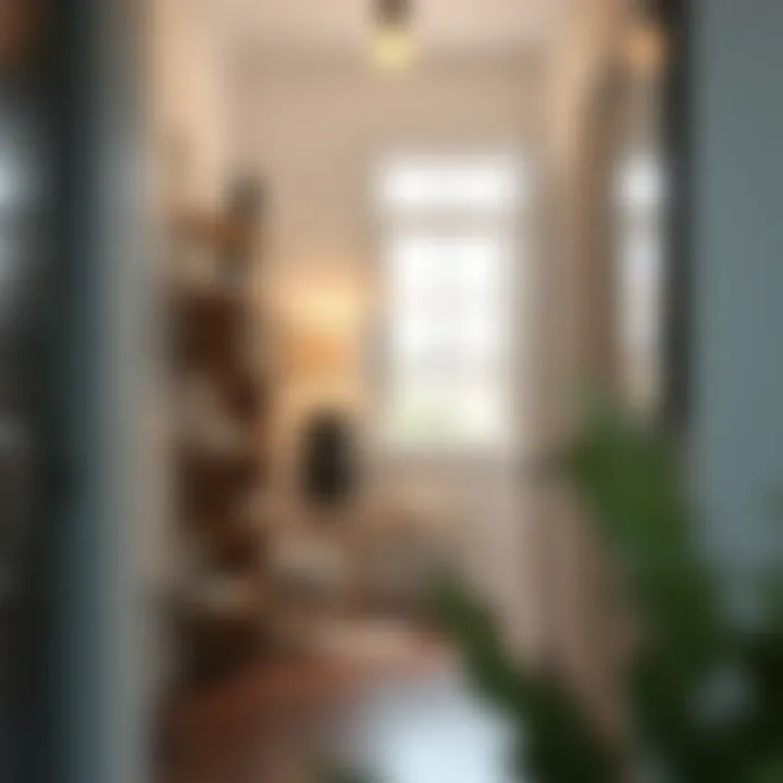 Chic vertical storage solution for entryway organization