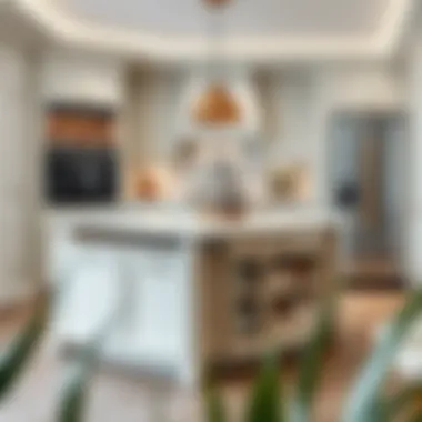 Multifunctional Features of a Chic Kitchen Island Elegant kitchen island showcasing multifunctional features