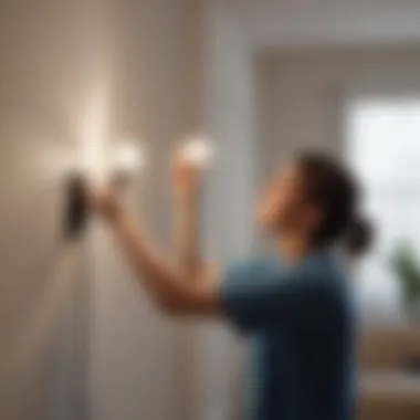 Effortless Setup: Installing Battery-Operated Wall Lights Installation process of a battery-operated wall light fixture