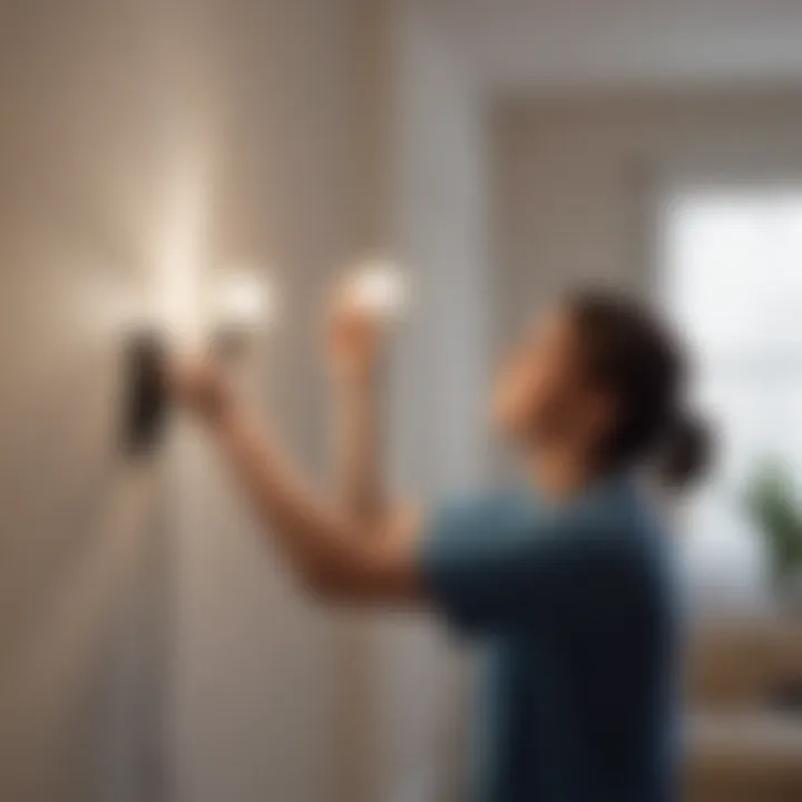 Effortless Setup: Installing Battery-Operated Wall Lights Installation process of a battery-operated wall light fixture