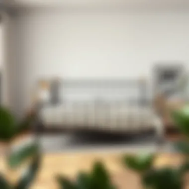 Easy assembly of a king size metal bed frame