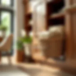 Stylish cabinet door storage basket enhancing organization