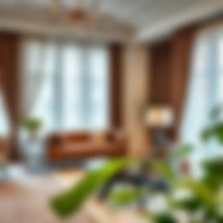 Showroom showcasing a variety of drapery styles