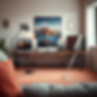 Aesthetic Workspace Organization A well-organized workspace showcasing aesthetic cohesion