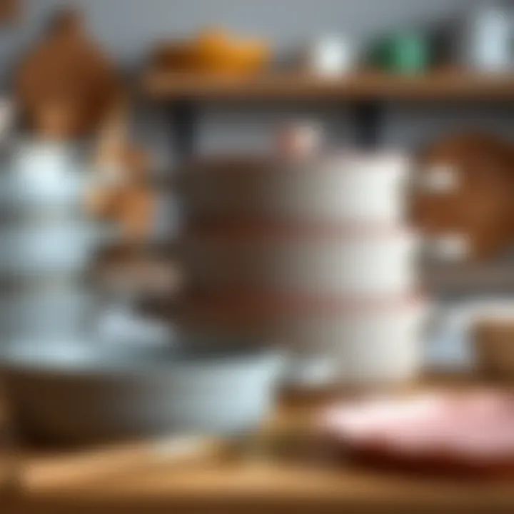 Close-up of silicone bakeware showcasing its flexibility