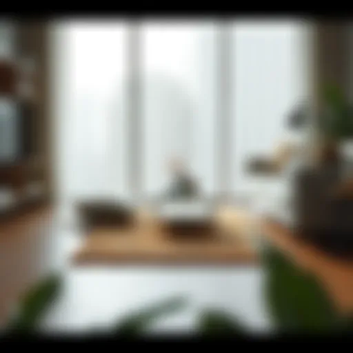 Elegant small floor mat enhancing living space aesthetics