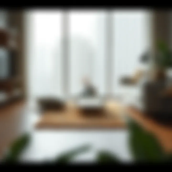 Elegant small floor mat enhancing living space aesthetics