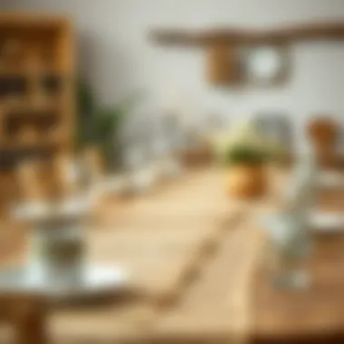 A Rustic Table Setting with Natural Fibers Rustic table setting featuring natural fiber table runners