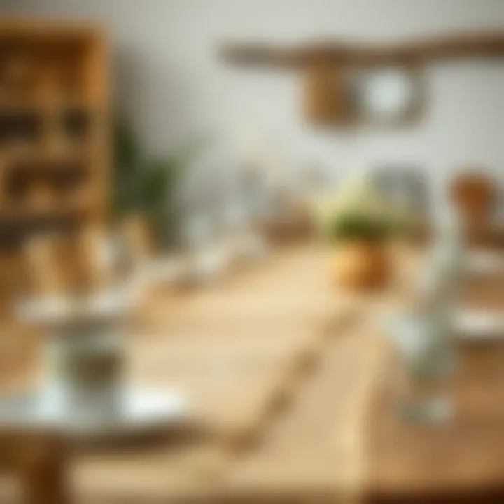 A Rustic Table Setting with Natural Fibers Rustic table setting featuring natural fiber table runners