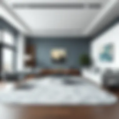 Grey Carpet in Modern Living Room Stylish living room featuring a grey carpet