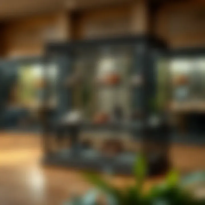 Vintage-Inspired Glass Case for Classic Shoes Vintage-inspired glass case featuring classic shoe designs