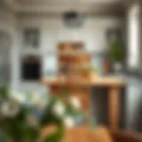 Aesthetic Appeal of Solid Oak Chairs Aesthetic solid oak kitchen chair in a contemporary kitchen setting