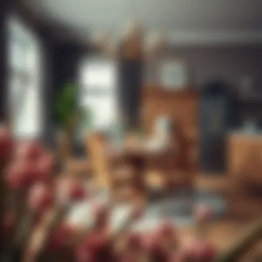 Elegant Dining with Solid Oak Chairs Elegant solid oak chairs around a dining table