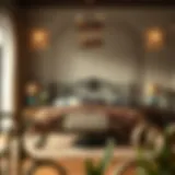 Intricate Design of Raw Iron Bed Frame Elegant raw iron bed frame showcasing intricate designs