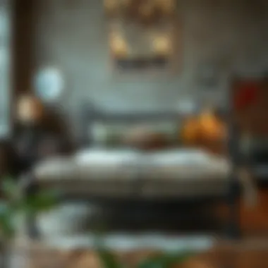 Craftsmanship of Historical Raw Iron Bed Historical raw iron bed reflecting past craftsmanship