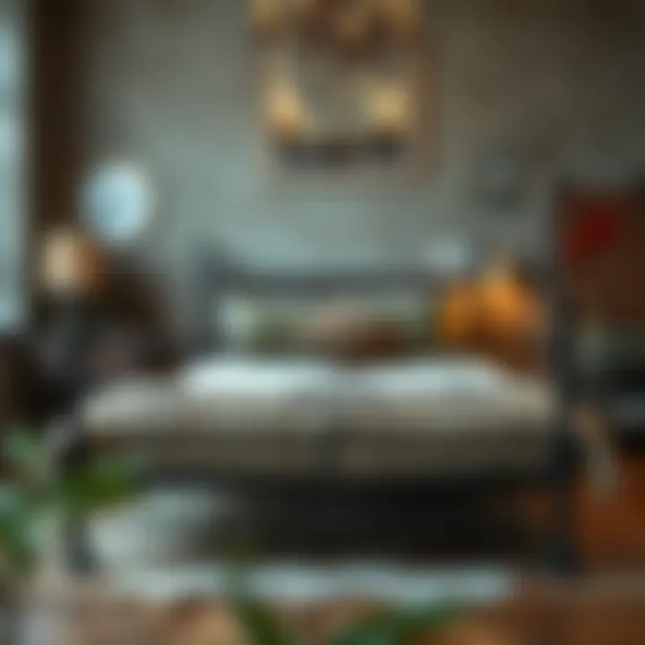 Craftsmanship of Historical Raw Iron Bed Historical raw iron bed reflecting past craftsmanship