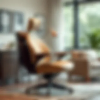 Ergonomic lumbar chair showcasing lumbar support