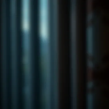 Close-up of fabric texture of peri blackout curtains