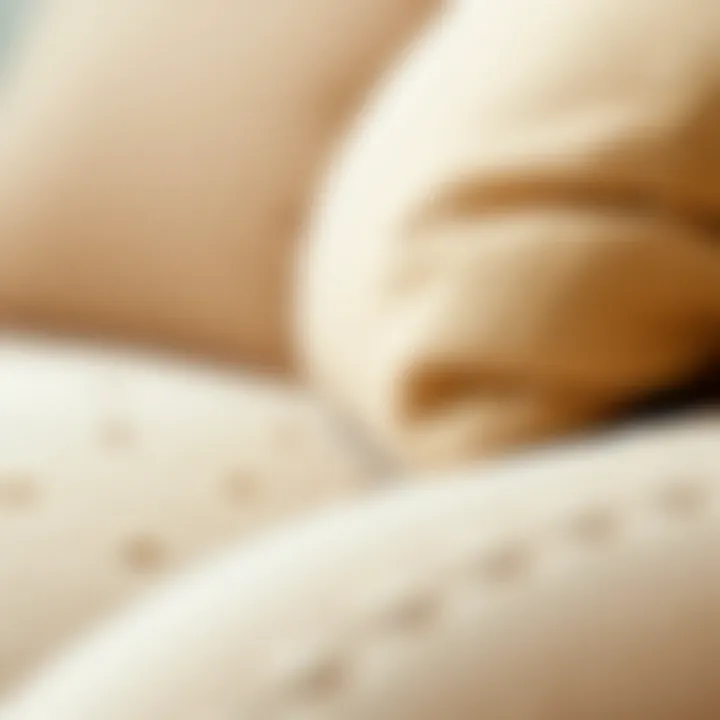 Close-up of Beige Fabric Texture Close-up of beige fabric texture showcasing quality and design