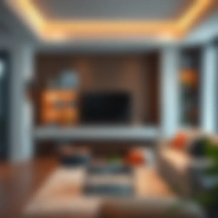 Modern Living Room with DIY Cube Storage Stylish DIY cube storage unit in a modern living room