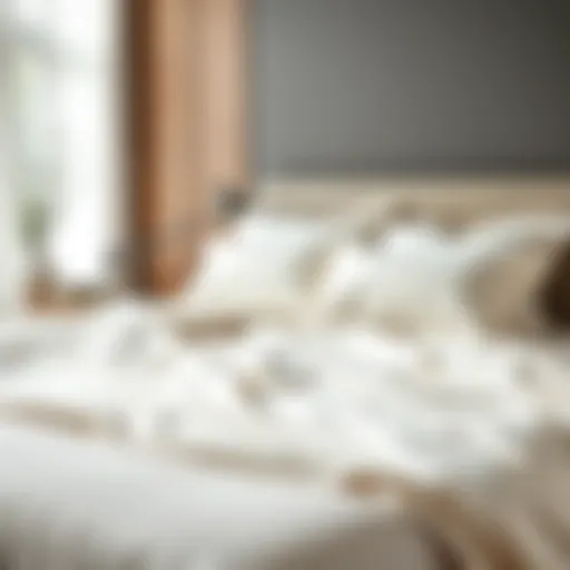 Luxurious king flat sheet laid perfectly on a bed