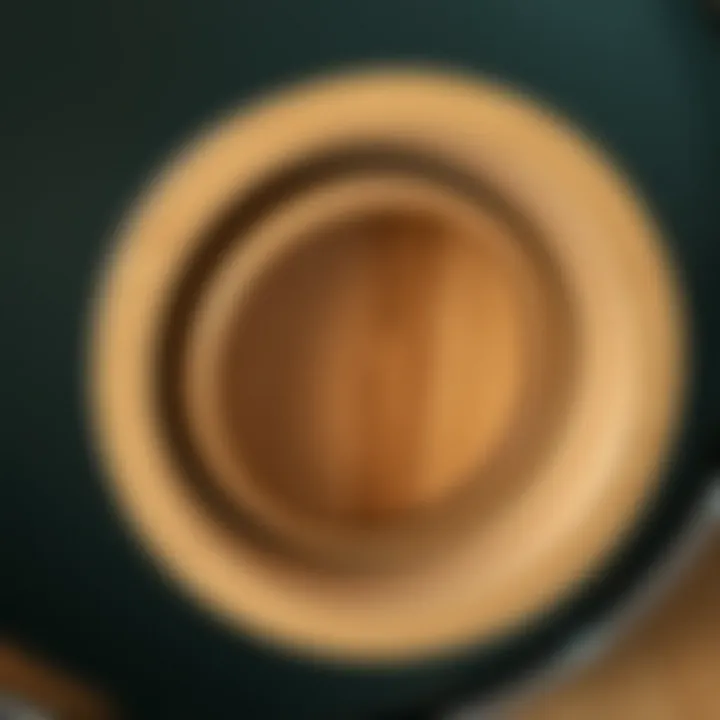 Close-up of the materials used in the Wayfair Circle Shelf