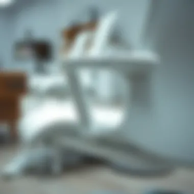 Close-up of a white ergonomic chair showcasing its design features