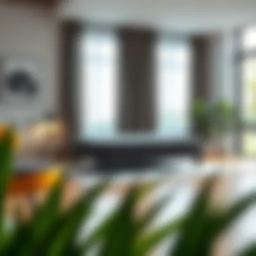 Stylish XL futon in a contemporary living room setting